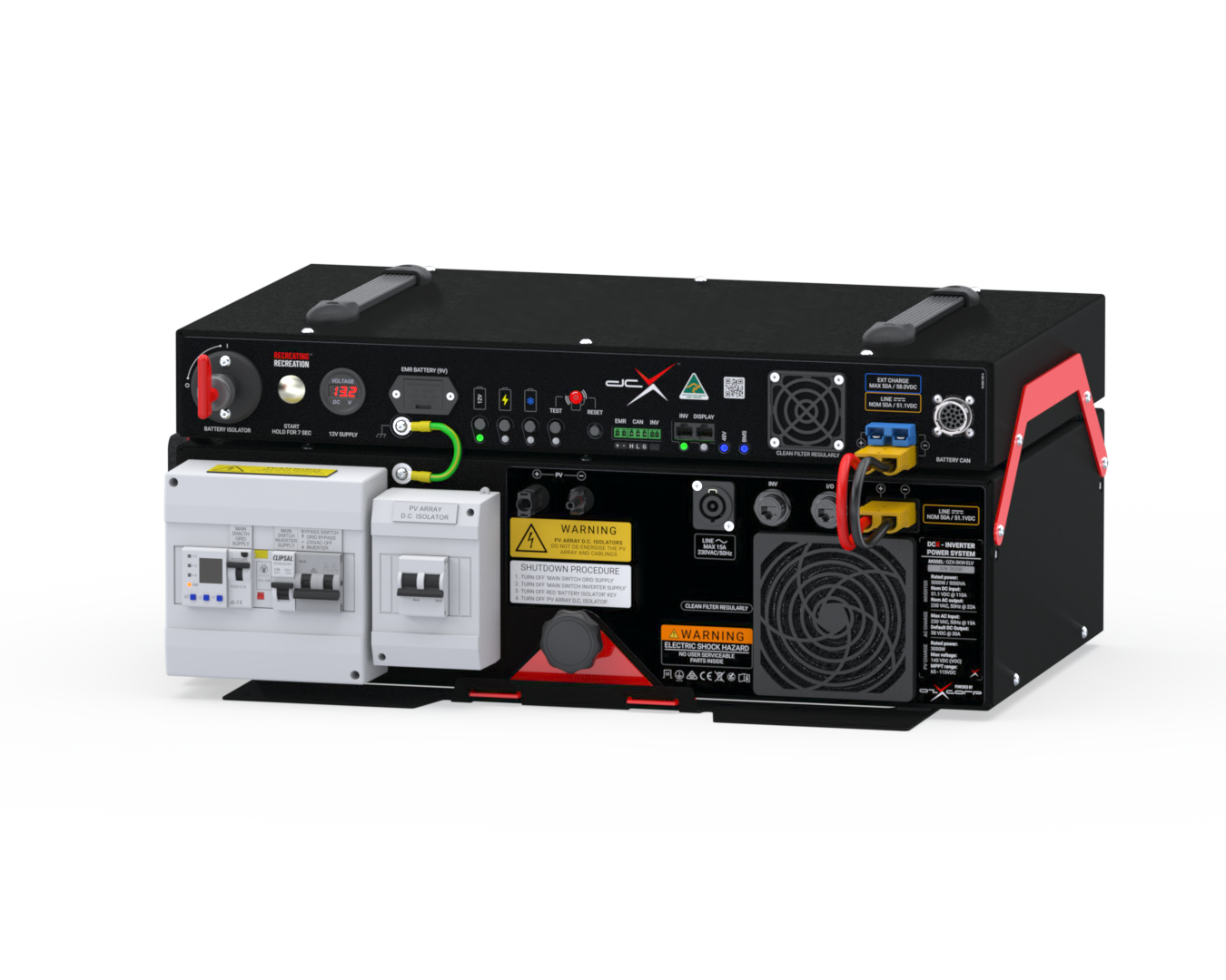 DCX 48V Inverter Power System | 60–120V Solar Input | Off-Grid Caravan & RV Power