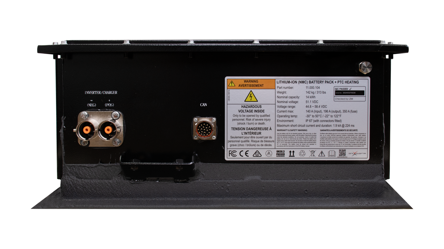 DCX 48V Chassis Mount Battery – 14.3kWh