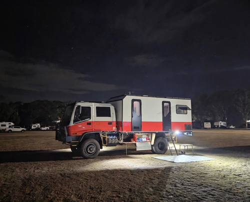 Fire truck fully off grid